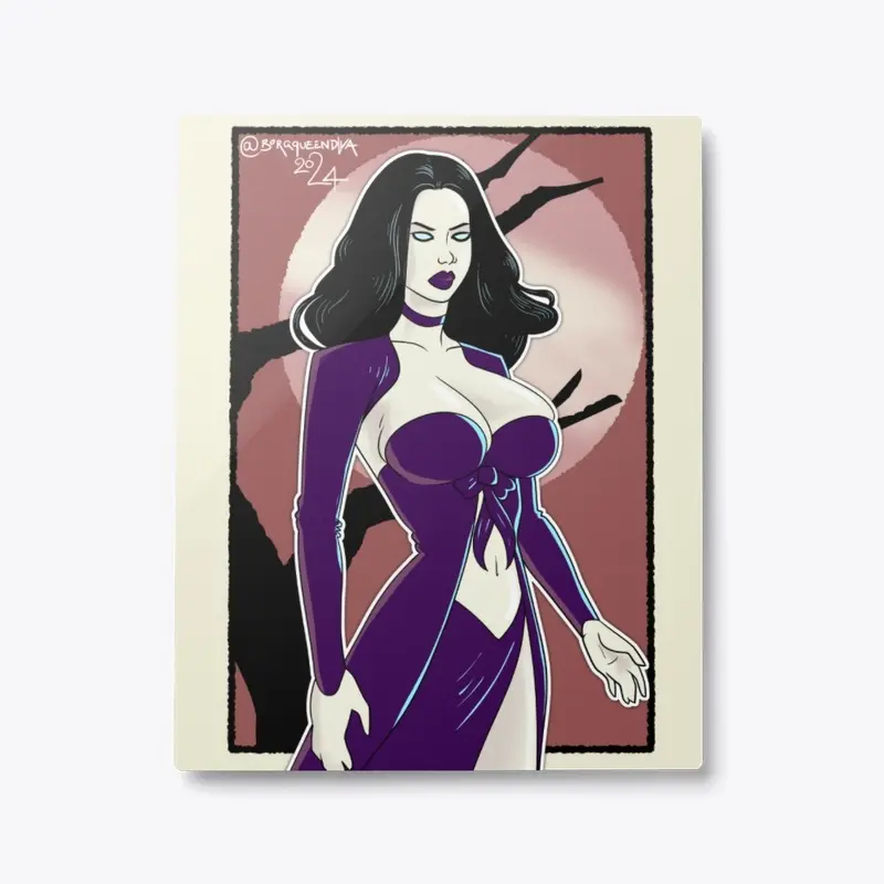 Gothic Vamp Girl Poster Art